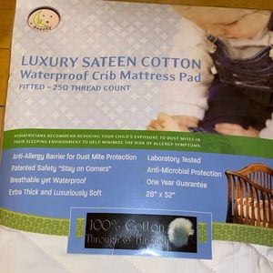 100% Cotton Crib Mattress Pad